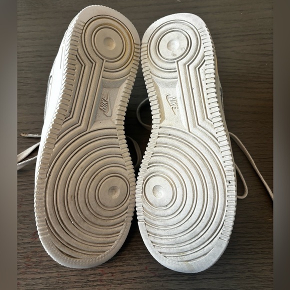 Youth size 4 Nike Air-force ones. Used. All white. - Picture 6 of 7